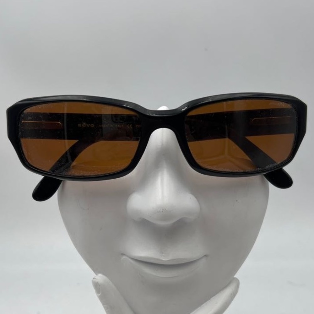 Revo Black Rectangular Sunglasses Frames 2015